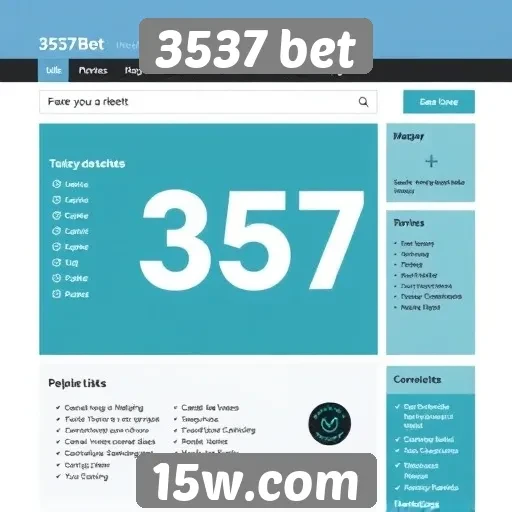 Análise da interface do usuário do site 3537 bet